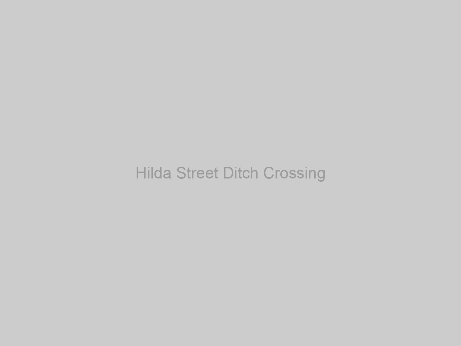 Hilda Street Ditch Crossing